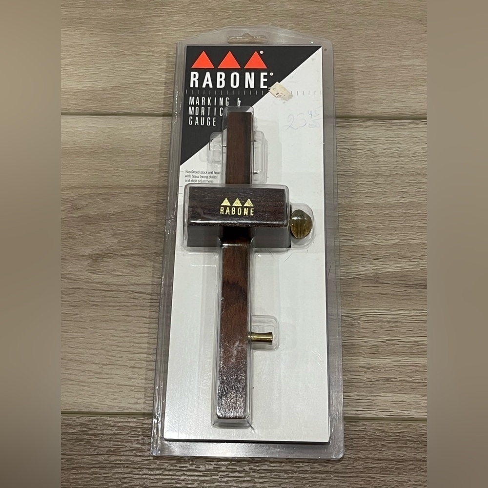 RABONE CHESTERMAN MORTISE MARKING GAUGE ROSEWOOD AND BRASS VINTAGE
